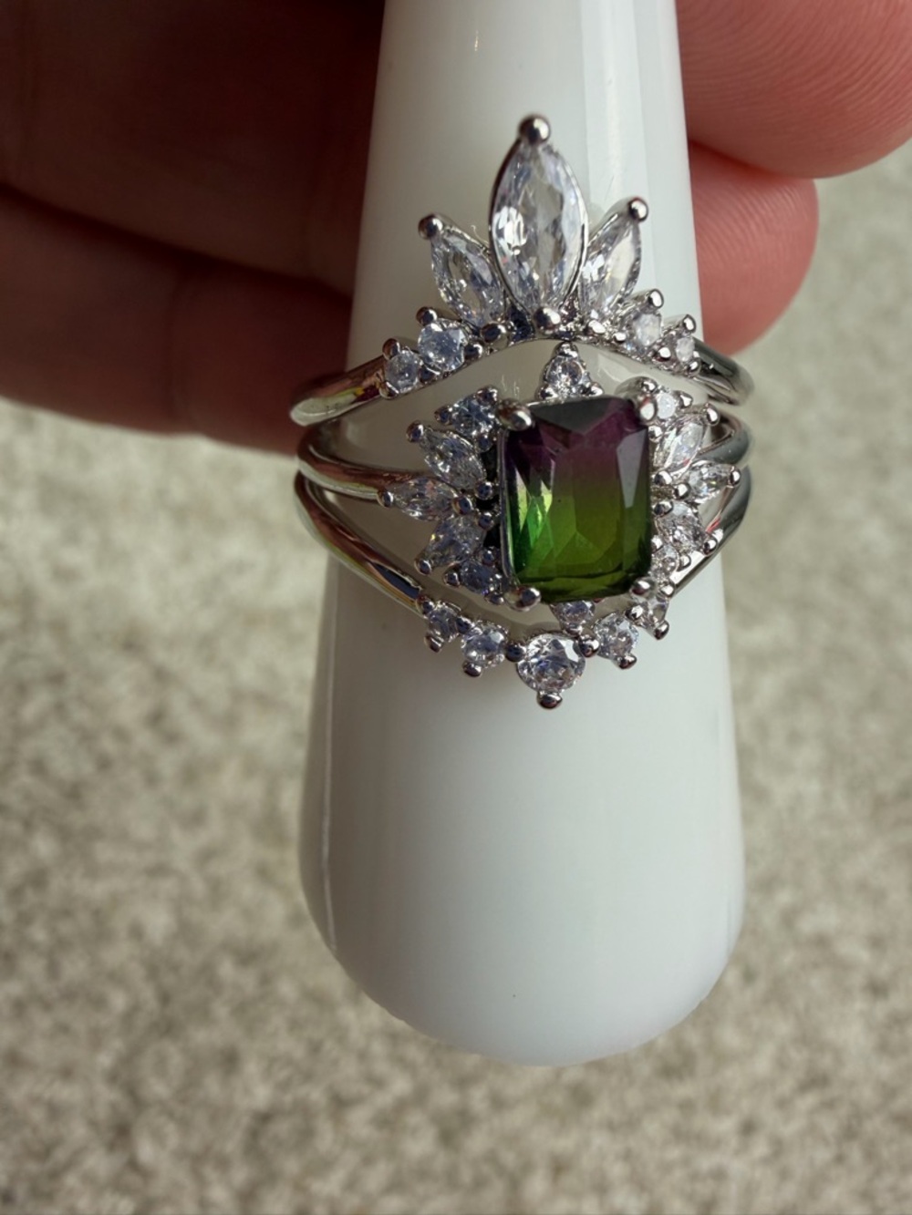 Bomb Party BP RBP6330 Lymphoma Awareness Your Mindset Is Everything Ring Size 8 - Picture 2 of 7